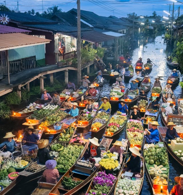 Damnoen Saduak Floating Market